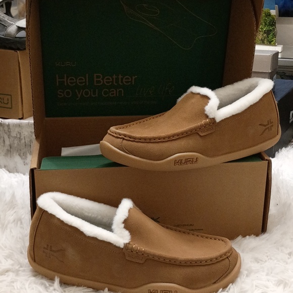 KURU Loft Rich Brown Slip-On Leather Moccasin Loafers  display picture 2
